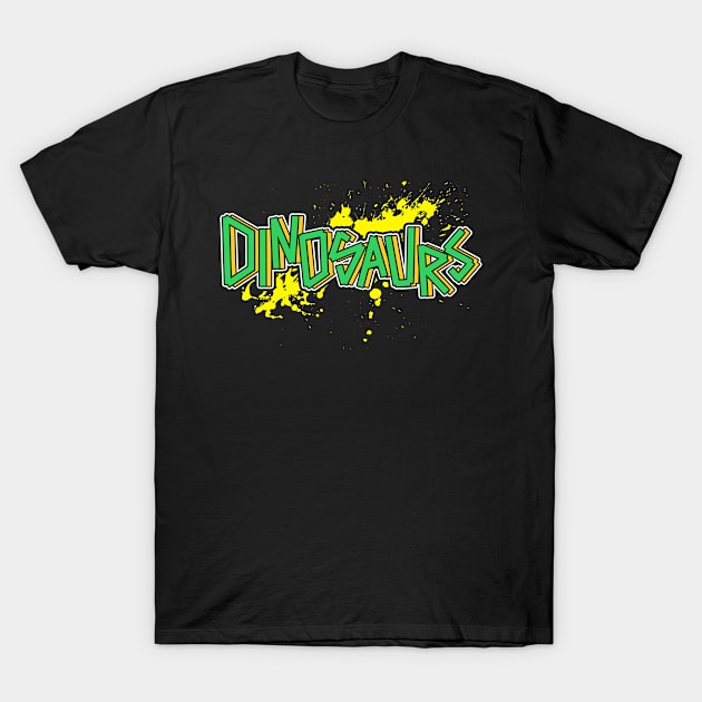 dinosaurs text T-Shirt by SplashDesign